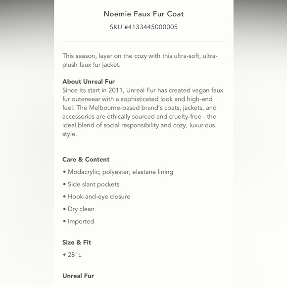 Anthropologie Naomie Faux Fur Coat XL - Picture 2 of 9